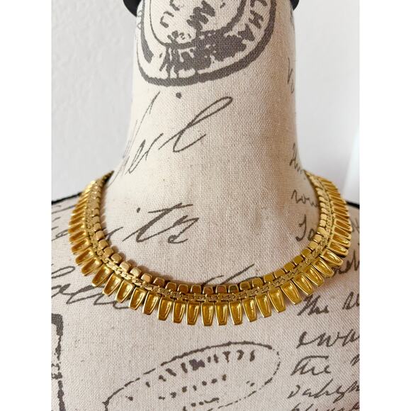 B35 Napier Vintage Cleopatra Collar Choker Egyptian Revival Jackie Kennedy - Picture 6 of 7